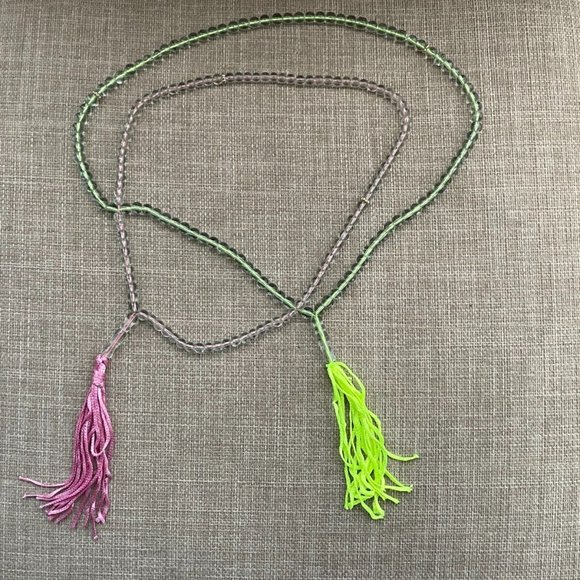 Prayer Beads Tasbeeh Lot of 2 Plastic Tasbeh Pink and Green Beads - Picture 5 of 8